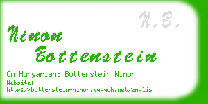 ninon bottenstein business card